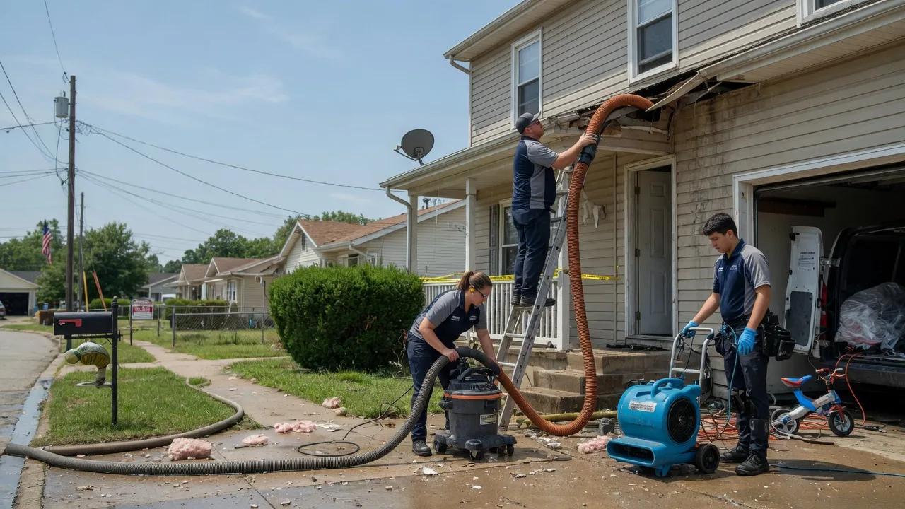 Water Damage Restoration in Oakford, IN near me